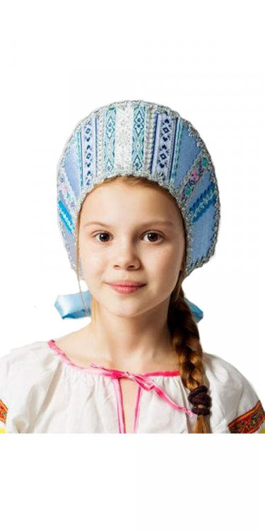 Кокошник "Марья" серебро